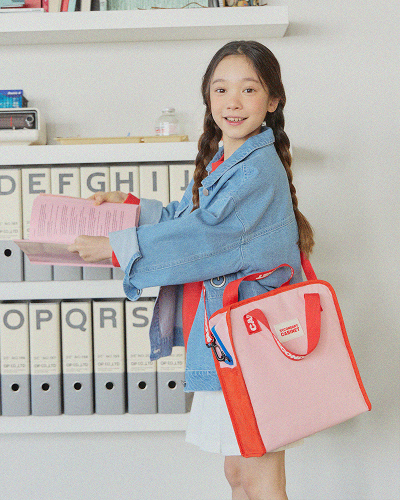 (캐비닛)스쿨 보조가방-핑크