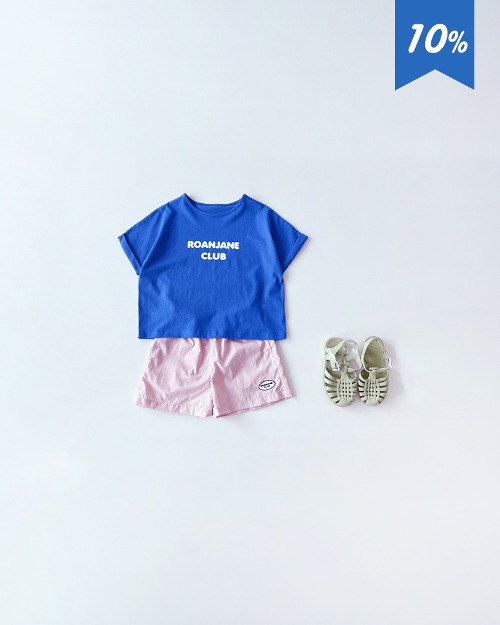 아이스크림 티셔츠(블루)+빌리 팬츠(핑크) SET